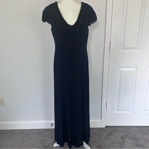 Patra Navy Blue Maxi Dress